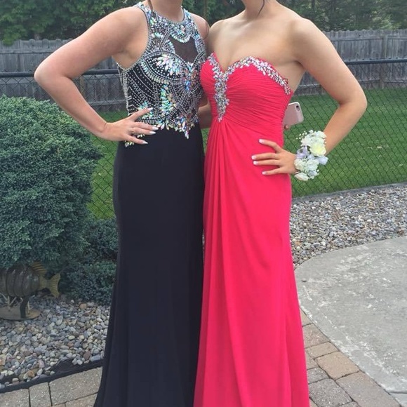 Clarisse Prom Dress 2796 Black Size 6 - Picture 4 of 7